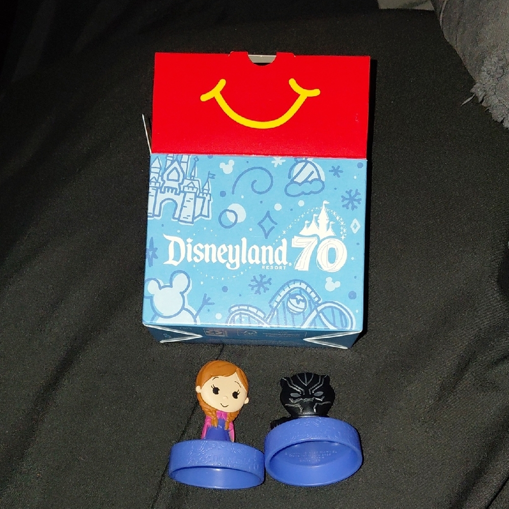 Disney 70 Mcdonalds Toys Anna And Black Panther